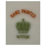 Set of 6 Vintage Hand Painted Nippon Plates Assorted Floral Designs