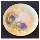 Set of 6 Vintage Hand Painted Nippon Plates Assorted Floral Designs