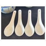 Set of 10 Rice Bowls with Eight Spoons