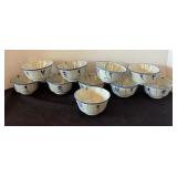 Set of 10 Rice Bowls with Eight Spoons