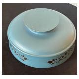 Hand-Painted Rosemaling Wooden Bowl with Floral Design 8 Inch