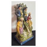 Staffordshire Style Vintage Traveling Musicians Ceramic Figurine