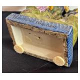 Staffordshire Style Vintage Traveling Musicians Ceramic Figurine