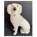 Pair of Vintage Staffordshire Style Ceramic Dog Figurines