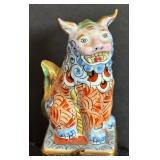 Rochard Limoges France Hand Painted Foo Dog Trinket Box