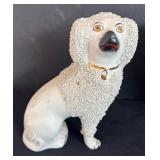 Pair of Vintage Staffordshire Style Ceramic Dog Figurines