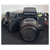 Pentax SF1N 35mm SLR Camera Kit with 2 Lenses, Flash, Bag and Manuals