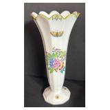 Herend Hungary Handpainted Porcelain Vase and Decorative Plate Set