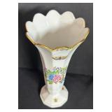 Herend Hungary Handpainted Porcelain Vase and Decorative Plate Set