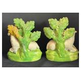 Pair of Antique Staffordshire Style Ram Figurines