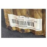 9-Inch Carved Soapstone Phoenix Figurine Vase