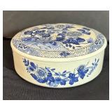 Tiffany & Co. Peony Blue and White Porcelain Lidded Box