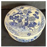 Tiffany & Co. Peony Blue and White Porcelain Lidded Box