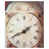 Vintage Style Wooden Mantel Clock with Ornate Metal Feet