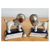 Pair of Poodle; 1800