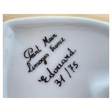 Vintage Limoges France Heart-Shaped Porcelain Trinket Box, Hand Painted