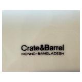 Crate & Barrel Silver Leaf Platter and 10 Cake Plates
