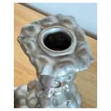 Pair of Svenskt Tenn 7.5" Pewter Candlesticks with Ornate Design