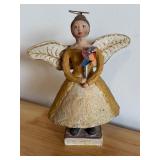 Artisan Angel Figurine with Pinwheel