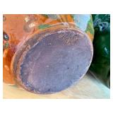 Set of 5 Vintage Hand-Painted Pottery Jugs and Pitchers including Redware