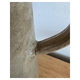 Vintage German Stoneware Beer Stein with Pewter Lid, 10 Inch