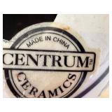 Set of 6 Centrum Ceramics Blue and White Floral Candle Holders