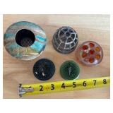 Set of 5 Assorted Vintage Floral Frogs