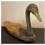 Vintage Hand Carved Duck Decorative Figurine
