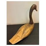 Vintage Hand Carved Duck Decorative Figurine