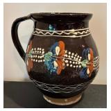 Vintage Hungarian Folk Art Pitcher
