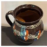 Vintage Hungarian Folk Art Pitcher