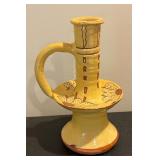 Vintage Candle Holder and Plate by Turtle Creek Potters and Jamestown Settlement Potters