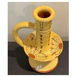 Vintage Candle Holder and Plate by Turtle Creek Potters and Jamestown Settlement Potters