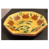 Vintage Candle Holder and Plate by Turtle Creek Potters and Jamestown Settlement Potters