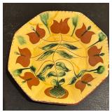 Vintage Candle Holder and Plate by Turtle Creek Potters and Jamestown Settlement Potters