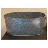 Bent Wood Box, Metal Bin and Horse Decor