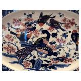 Lovely Large Bowl by China Blue and Platter by MCI of Japan