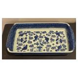Blue and White Casserole Dish and Serving Set for Two