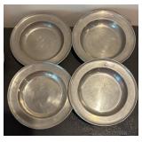 Vintage Pewter Tableware and Candle Holders Collection