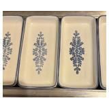 Vintage Pfaltzgraff Yorktowne Pewter Divided Serving Tray and Pewter Bowl