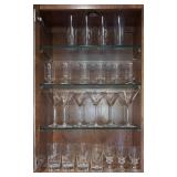 Collection of Assorted Glassware Including Highball, Martini, and Goblet Glasses