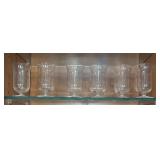 Collection of Assorted Glassware Including Highball, Martini, and Goblet Glasses