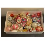 Collection of Vintage Glass Christmas Ornaments