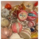 Collection of Vintage Glass Christmas Ornaments
