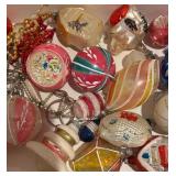 Collection of Vintage Glass Christmas Ornaments