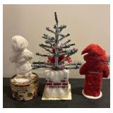 Festive Vintage Santa Decor