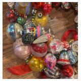 Amazing and Festive Vintage Ornament Wreath Crafted with Vintage Glass Christmas Ornaments