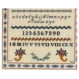 Beautiful Framed Needlepoint Sampler