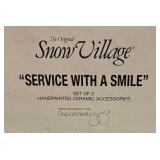 Department 56 Snow Village Ceramic Set with Garage, Service, and a Herd of Holiday Heifers