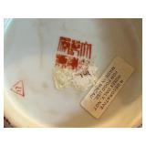 Vintage Chinese Famille Rose Medallion Porcelain Bowl with Stand